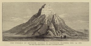 Meydoonin pyramidi, jonka professori Maspero avasi 13. joulukuuta 1881 tekijältä William Henry James Boot