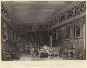 Lordi Byronin huone Palazzo Mocenigossa (kaiverrus)