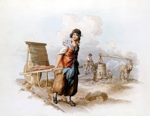 Brickfield, 1808 tekijältä William Henry Pyne