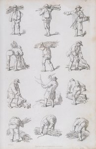 Kuvitus teoksesta "Etchings of Rustic Figures: for the Embellishment of Landscape", 1815. tekijältä William Henry Pyne