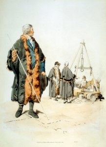 Lontoon Wardmote Inquestin jäsen virallisessa asussa, 1808 tekijältä William Henry Pyne
