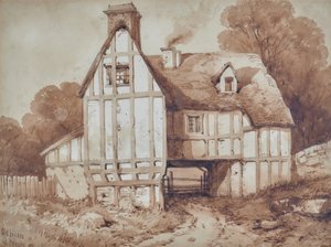 Vanhat talot Penshurstissa, Kentissä tekijältä William Henry Stothard
