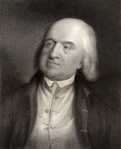 Jeremy Bentham, kaiverrettu S. Freeman (1773-1857) National Portrait Gallerysta, osa IV, julkaistu noin 1835