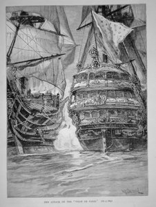 Hyökkäys "Ville de Parisille" (litho)