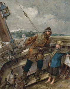 Isäni on ruorissa (väri litho)