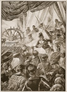 Noin kolmekymmentä miehistön jäsentä esitti pienen vastarintanäytöksen, esimerkki Archibald Forbes, G.A.:n teoksesta "Battles of the Nineteenth Century". Henty ja majuri Arthur Griffiths