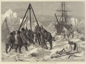 Arctic Life, leikkaamassa tien ulos jäästä Winter Quartersista