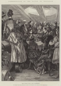 Trafalgarin taistelun muisto, HMS Victory, 21. lokakuuta 1886 Portsmouthissa