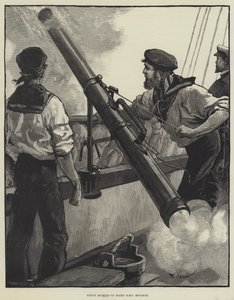 Rakettien ampuminen HMS Monarchin aluksella