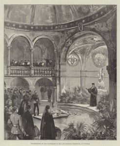 Edesmenneen keisari Frederickin mausoleumin avajaiset Potsdamissa