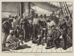 Herra Stanley ja jotkut hänen afrikkalaisista seuraajistaan HMS Industryssa