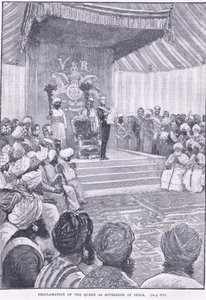 Kuningattaren julistaminen Intian suvereeniksi 1858 jKr
