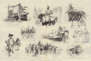 Luonnoksia kuvitetusta laivasto- ja sotilaslehdestä, nro 1, heinäkuu 1884.
