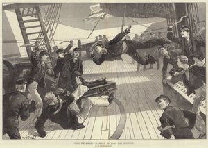 Sling the Monkey! Sketch aluksella HMS Inconstant