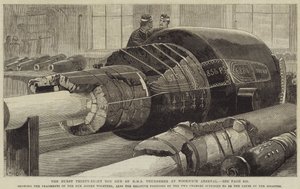 HMS Thundererin kolmekymmentäkahdeksan tonnin ase Woolwich Arsenalissa