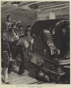 Egyptin kriisi, HMS Sultanin aseiden koulutus Aleksandriassa