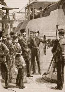 Ranskan laivasto Cronstadtissa: tsaarin vierailu, 1891, kuvitus 
