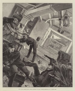 Naval Maneuvres, HMS Northumberlandin peräpatteri raskaalla merellä
