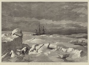 North Pole Expedition, HMS Alert jäätyi hänen talvikortteliinsa