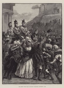 Kuningattaren ensimmäinen vierailu Skotlantiin, Edinburgh, 3. syyskuuta 1842.