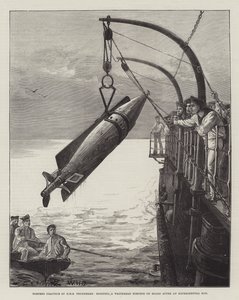 HMS Thundererin torpedoharjoitus, Whitehead-torpedon nostaminen alukseen kokeellisen ajon jälkeen