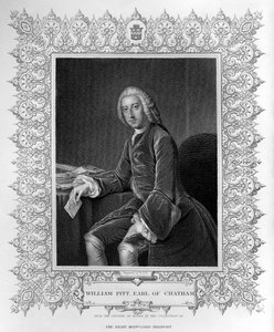 William Pittin, Chathamin 1. jaarlin, muotokuva, kaivertanut William Holl nuorempi (1807-71) tekijältä William Hoare