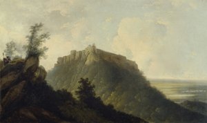 Bidjegurin linnake, n. 1784 (öljy kankaalle) (katso myös 150249) tekijältä William Hodges