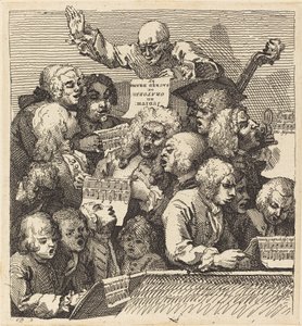 Laulijoiden kuoro tekijältä William Hogarth