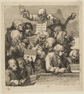 Laulajien kuoro tekijältä William Hogarth