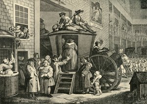 A Country Inn Yard, 1747, 1925. tekijältä William Hogarth
