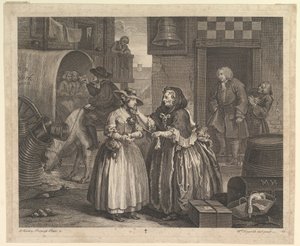 A Porton edistyminen, levy 1, huhtikuu 1732. tekijältä William Hogarth