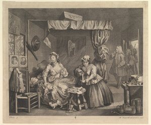 A Porton edistyminen, levy 3, huhtikuu 1732. tekijältä William Hogarth