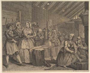 Porton tie, laatta 4 tekijältä William Hogarth