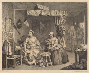 Porton vaiheita: laatta 3 tekijältä William Hogarth