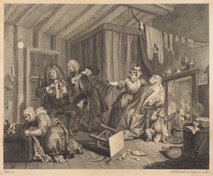 Porton vaiheita: taulu 5 tekijältä William Hogarth