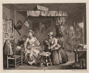 Porton edistyminen, levy 3 tekijältä William Hogarth