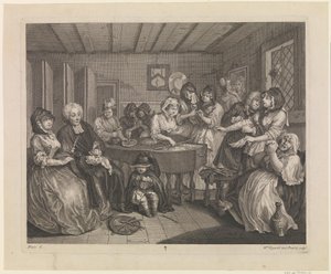 Porton edistyminen, levy 6 tekijältä William Hogarth
