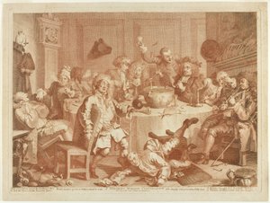 Keskiyön moderni keskustelu tekijältä William Hogarth