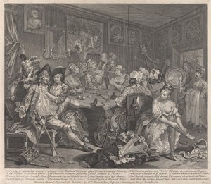 Irstailijan tie, laatta 3: Hän mässäilee tekijältä William Hogarth