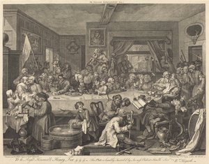 Vaaliviihdettä tekijältä William Hogarth