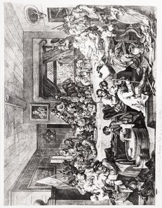 An Election Entertainment, levy I, 24. helmikuuta tekijältä William Hogarth