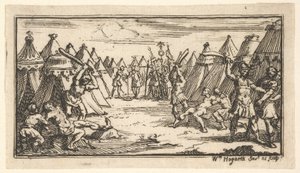 Breaking the Legs John Beaver, Roman Military Punishments, 1725, 1725 jälkeen. tekijältä William Hogarth