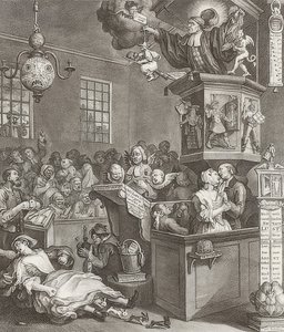 Uskollisuus, taikausko ja fanaattisuus. 1762 1762 tekijältä William Hogarth