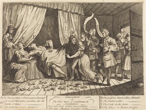 Cunicularii eli Godlimanin viisaat neuvottelussa tekijältä William Hogarth
