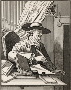 Tohtori Thomas Morell teoksesta The Works of Hogarth, julkaistu 1833 tekijältä William Hogarth