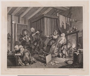 Porton edistyminen, levy 5 tekijältä William Hogarth