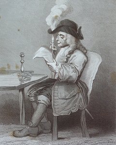 William Hogarthin kaiverrus otsikolla "The Politician". tekijältä William Hogarth