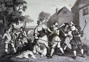 Etukappale Samuel Butlerin Hudibrasille tekijältä William Hogarth