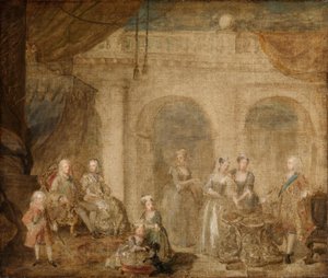 Yrjö II, Englannin kuningas, ja hänen perheensä tekijältä William Hogarth
