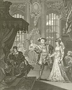 Henry kahdeksas ja Anne Boleyn tekijältä William Hogarth